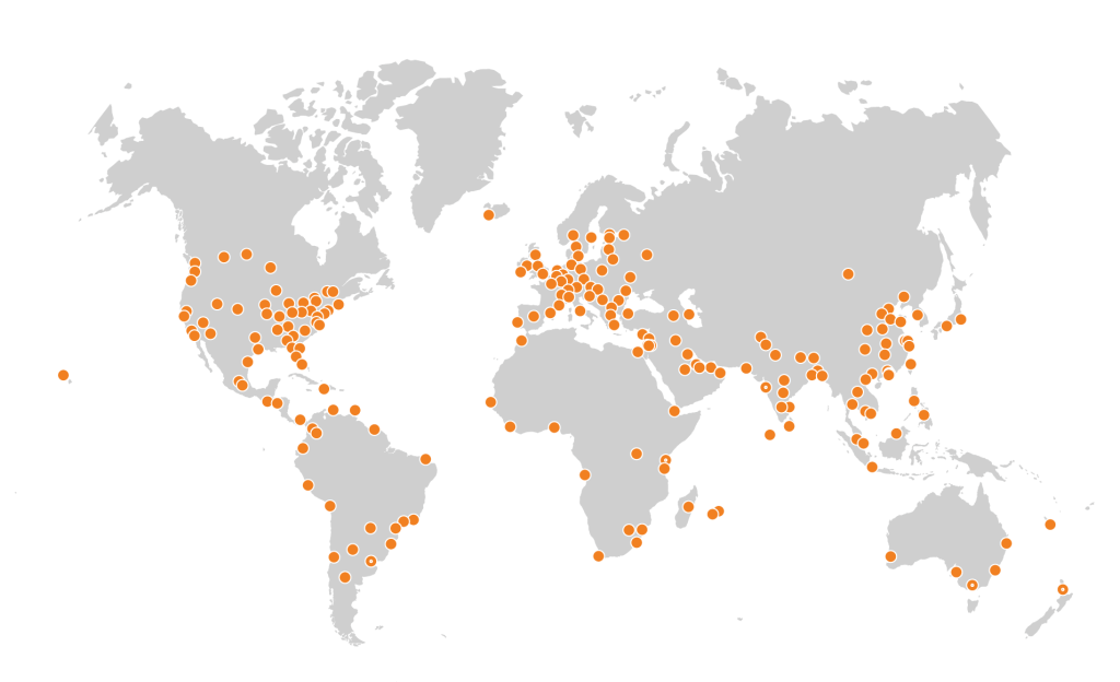 Cloudflare's global network: 300+ cities, 100+ countries including China Photo: Cloudflare