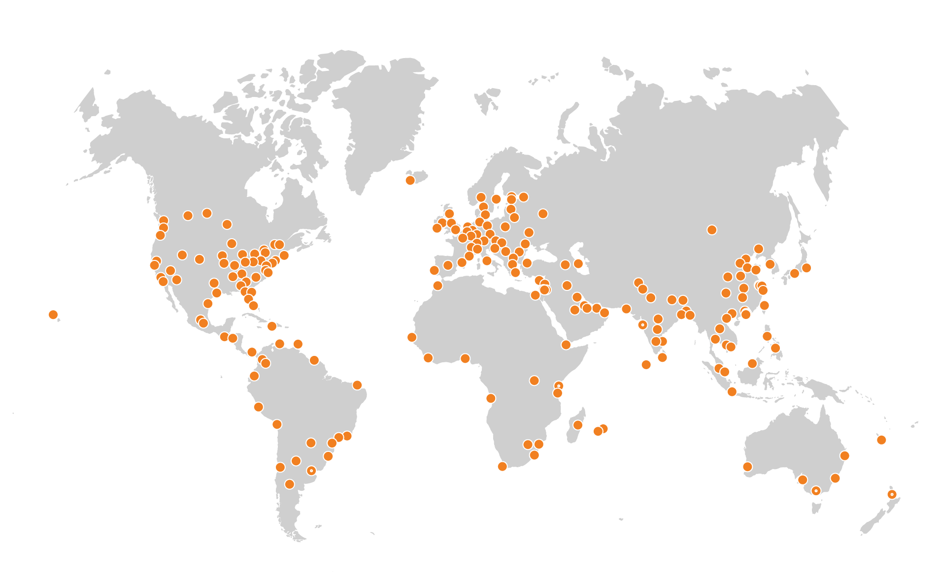 Cloudflare's global network: 300+ cities, 100+ countries including China Photo: Cloudflare